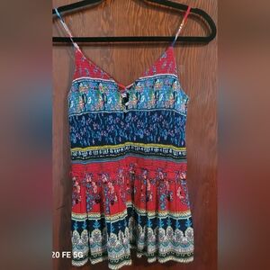 Patrons of Peace Multicolor Boho Tank Top